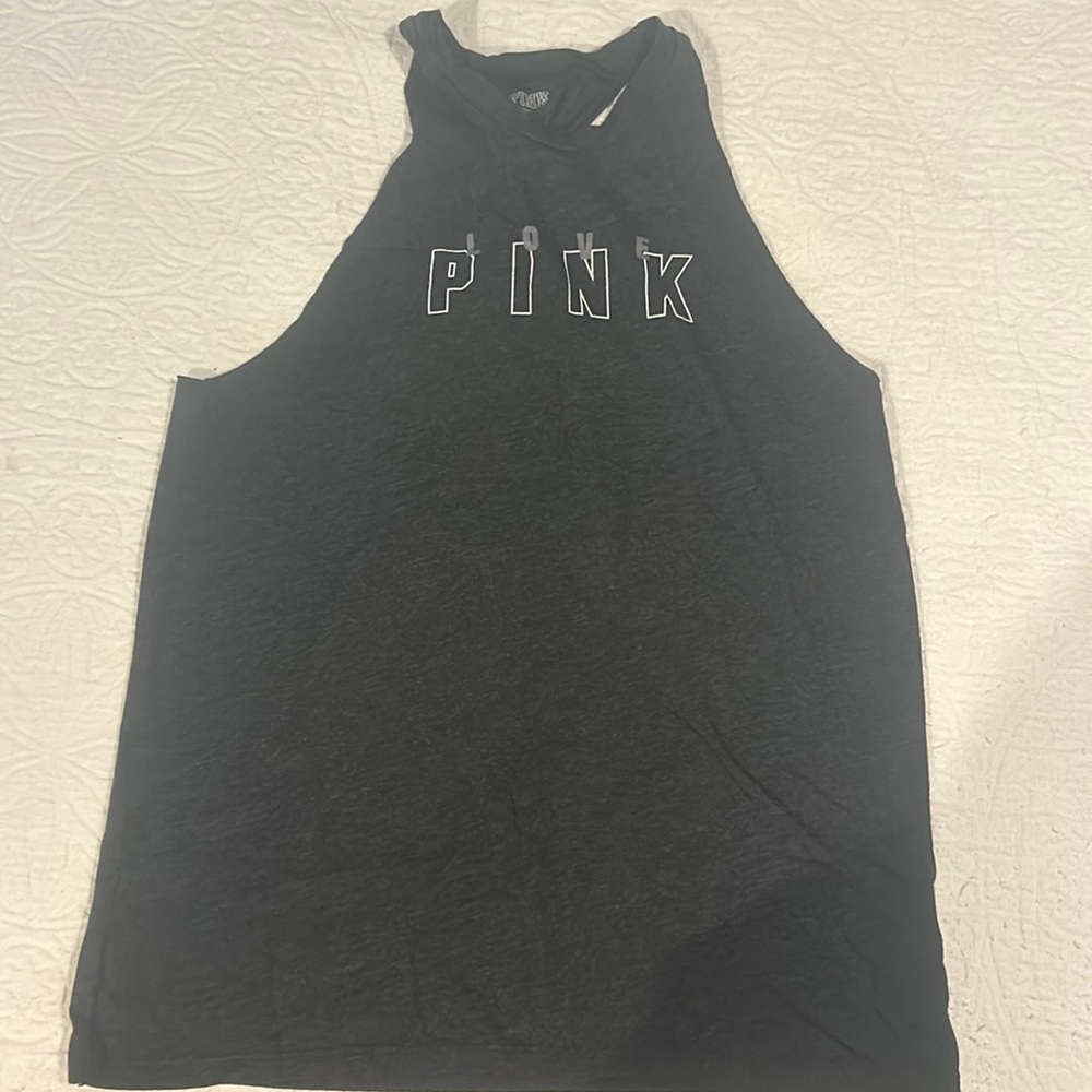 Super cute twisted racer back pink tank!  Worn once so it’s like nwot